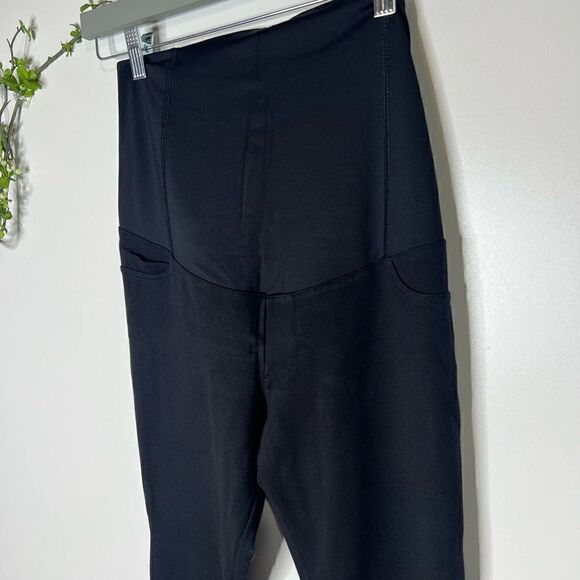 Isabel Maternity by Ingrid & Isabel Black Stretch Dress Skinny Pants - Picture 2 of 8